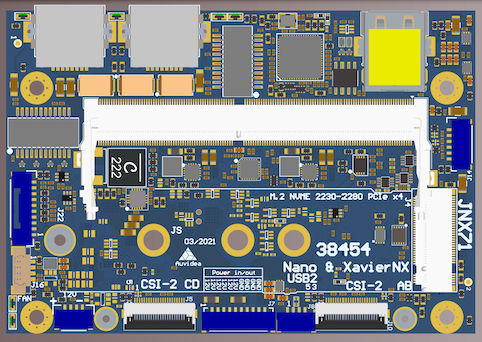 JNX33 carrier board for Jetson Nano and Xavier NX
